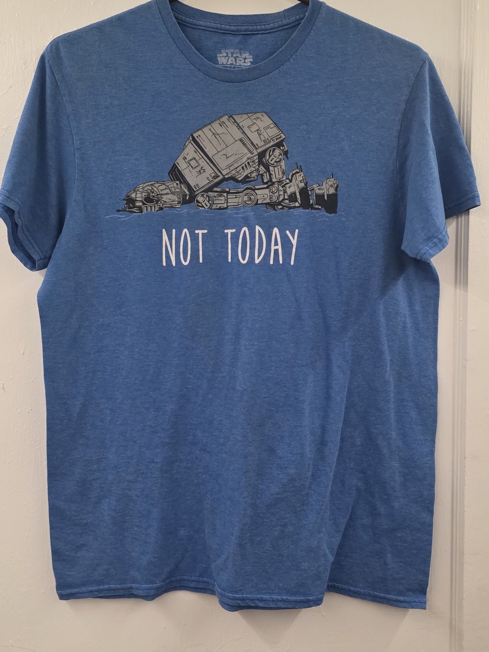 Star Wars Blue Graphic 'Not Today' AT-AT Short Sleeve Tee